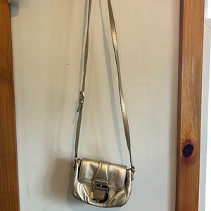 Gold, Michael Kors, leather purse